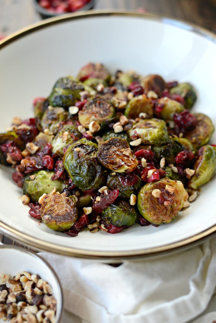 maple balsamic brussels sprouts