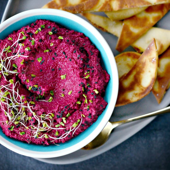 Roasted Beet Hummus Simply Scratch