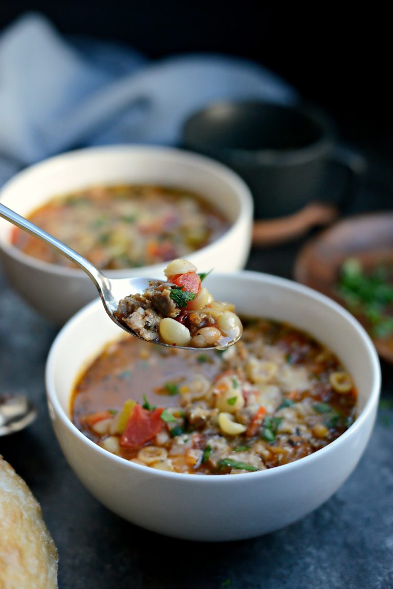 Italian Sausage White Bean Soup - Simply Scratch