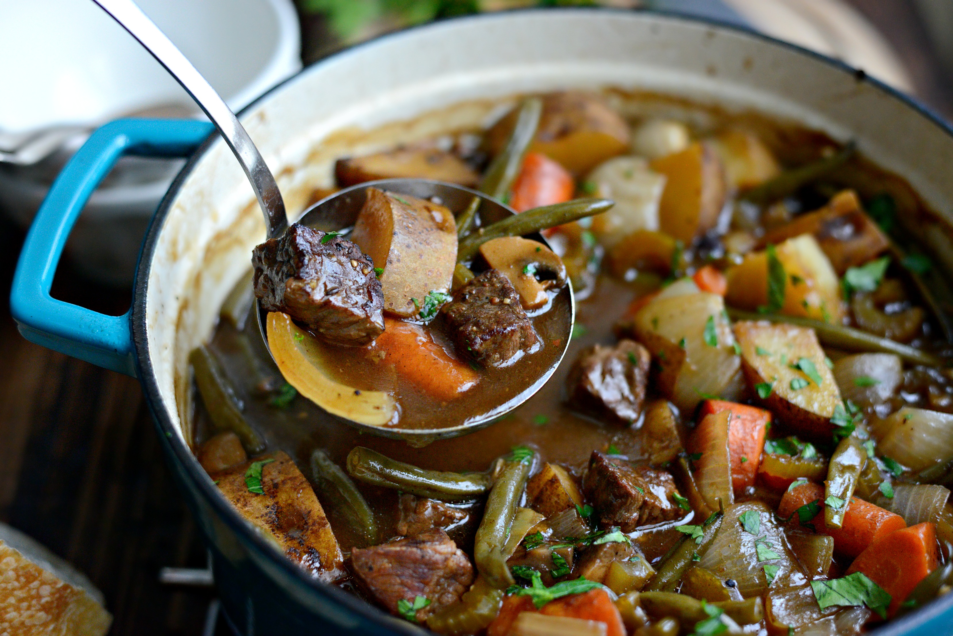 Cooked in a rich and savory sauce, this beef stew recipe is comfort food at...