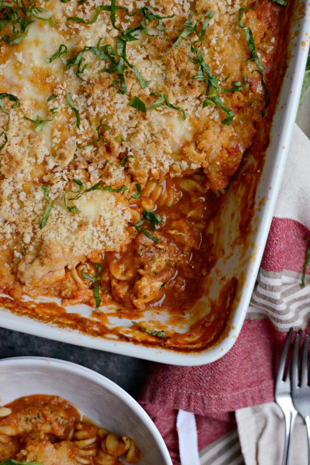 One-Pan Chicken Parmesan Casserole 