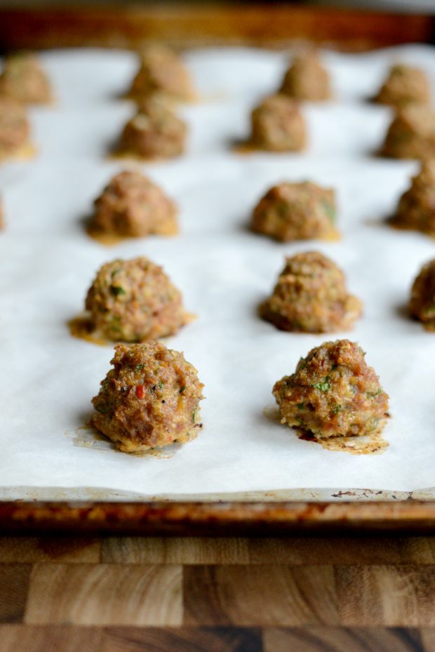 baked meatballs.