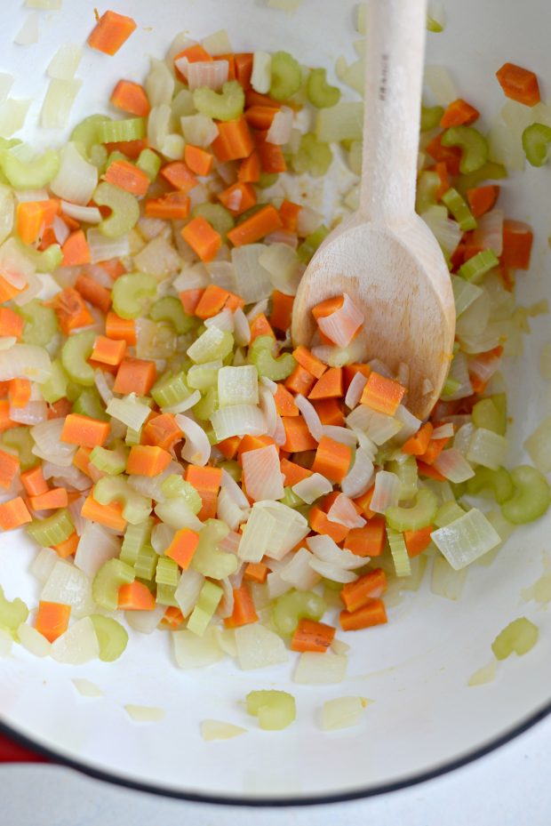 sautéing veggies in dutch oven.