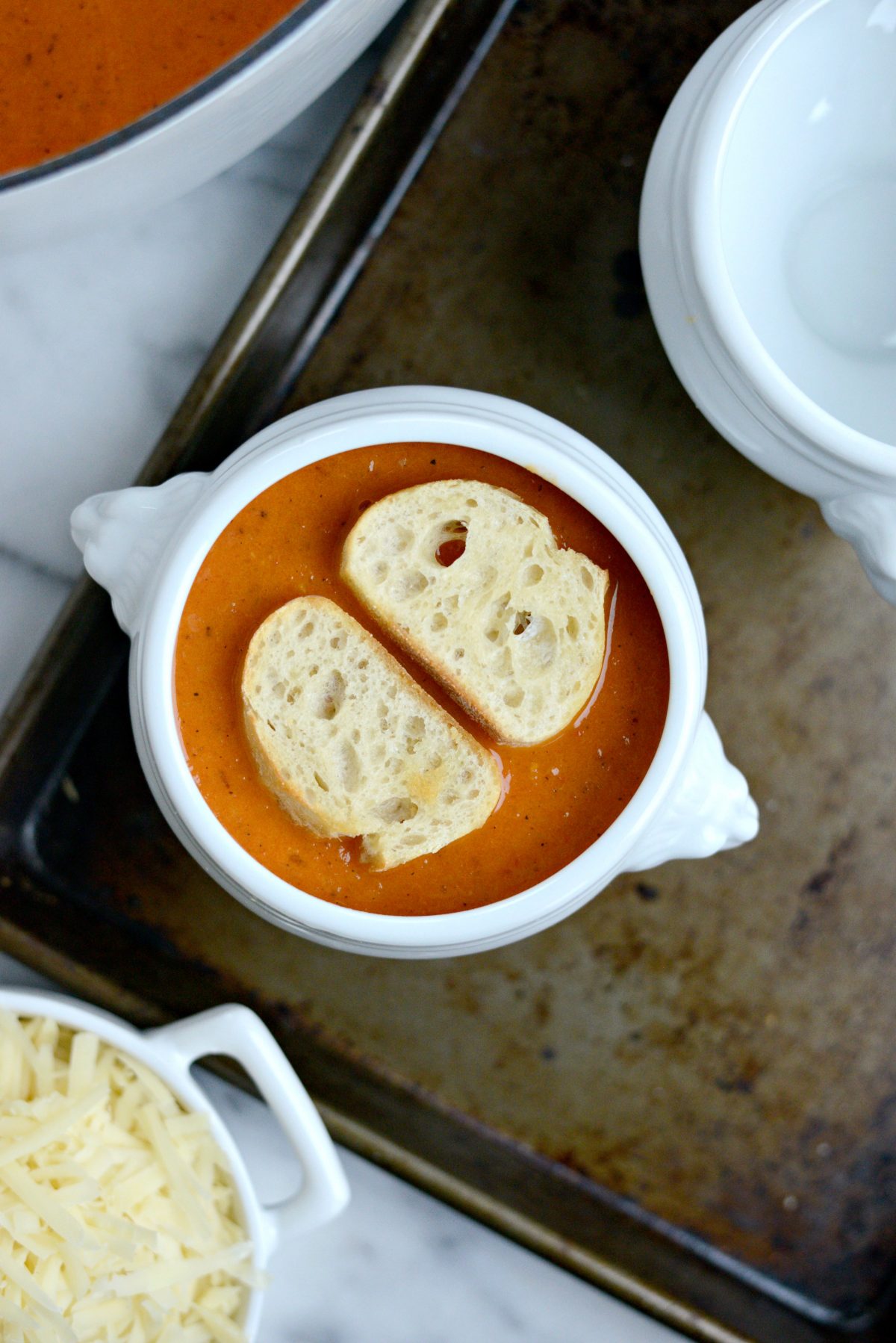 top with bread