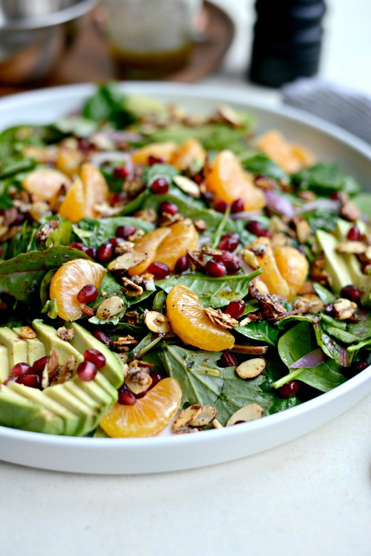 Mandarin Salad with Honey Poppy Seed Vinaigrette 