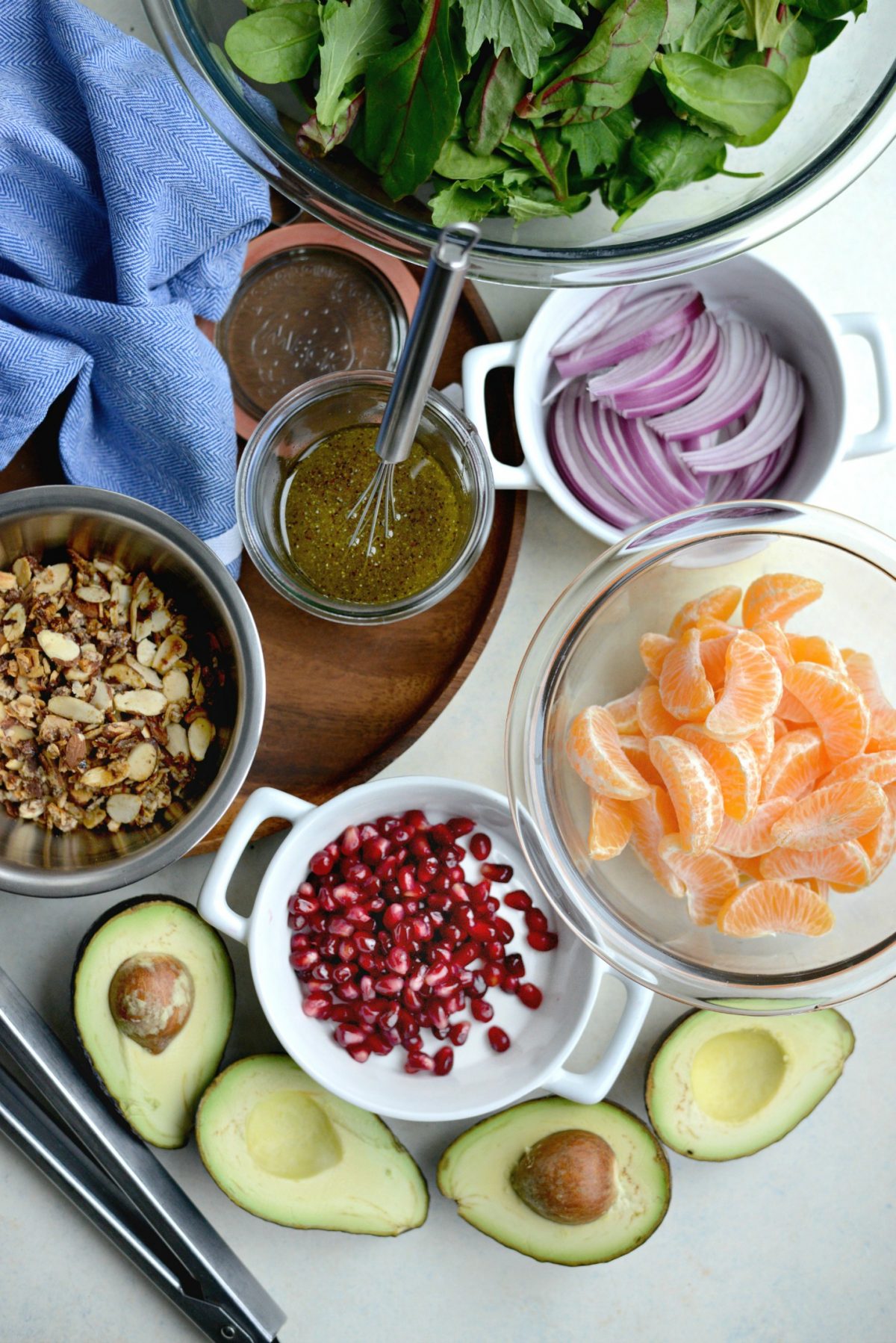 Mandarin Salad ingredients.