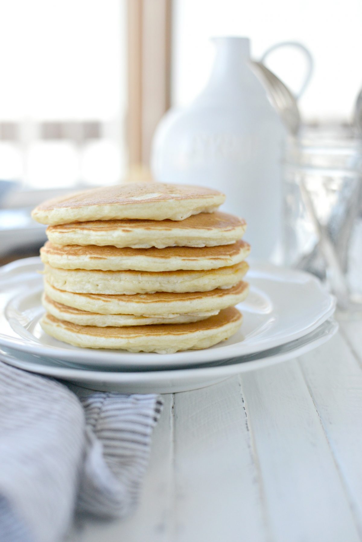 stack of Basic Sunday Pancakes