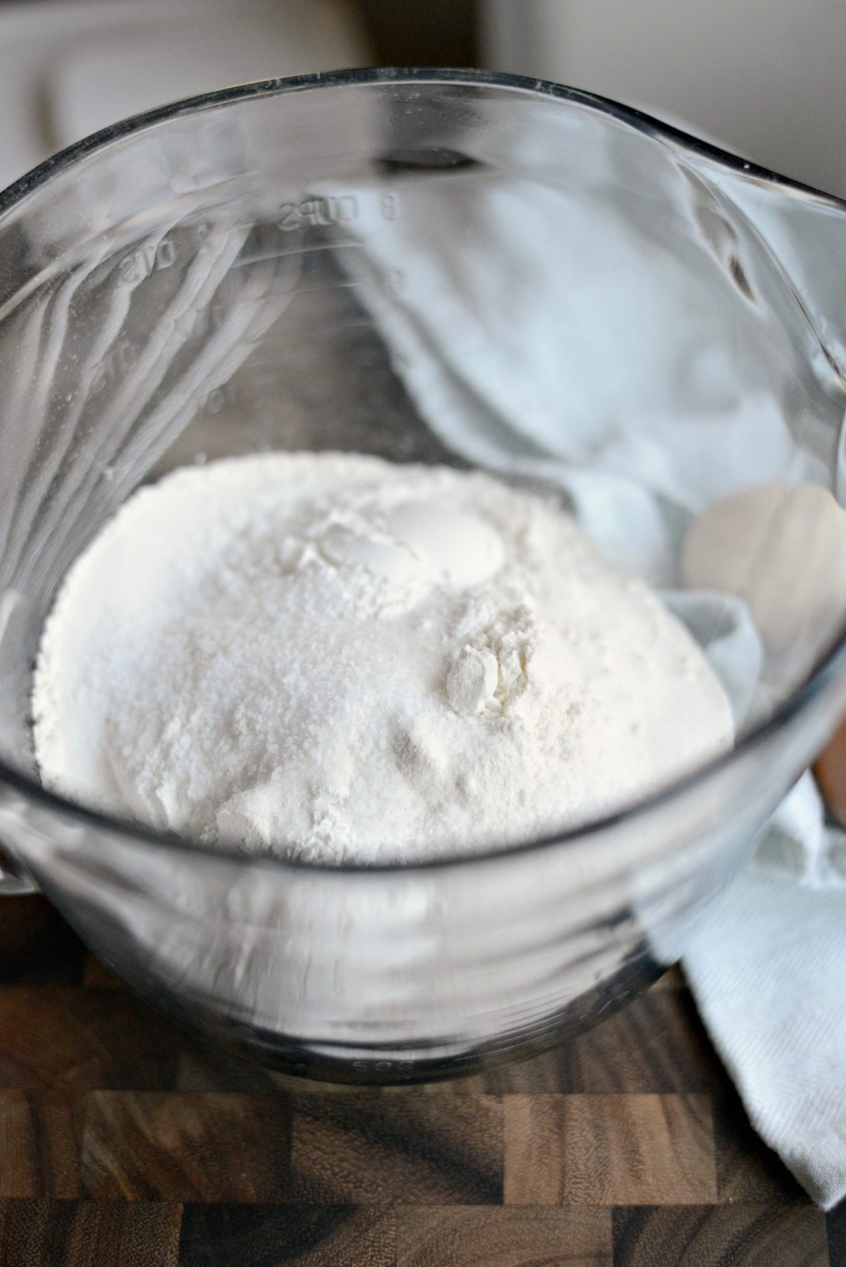 dry ingredients in a mixing bowl