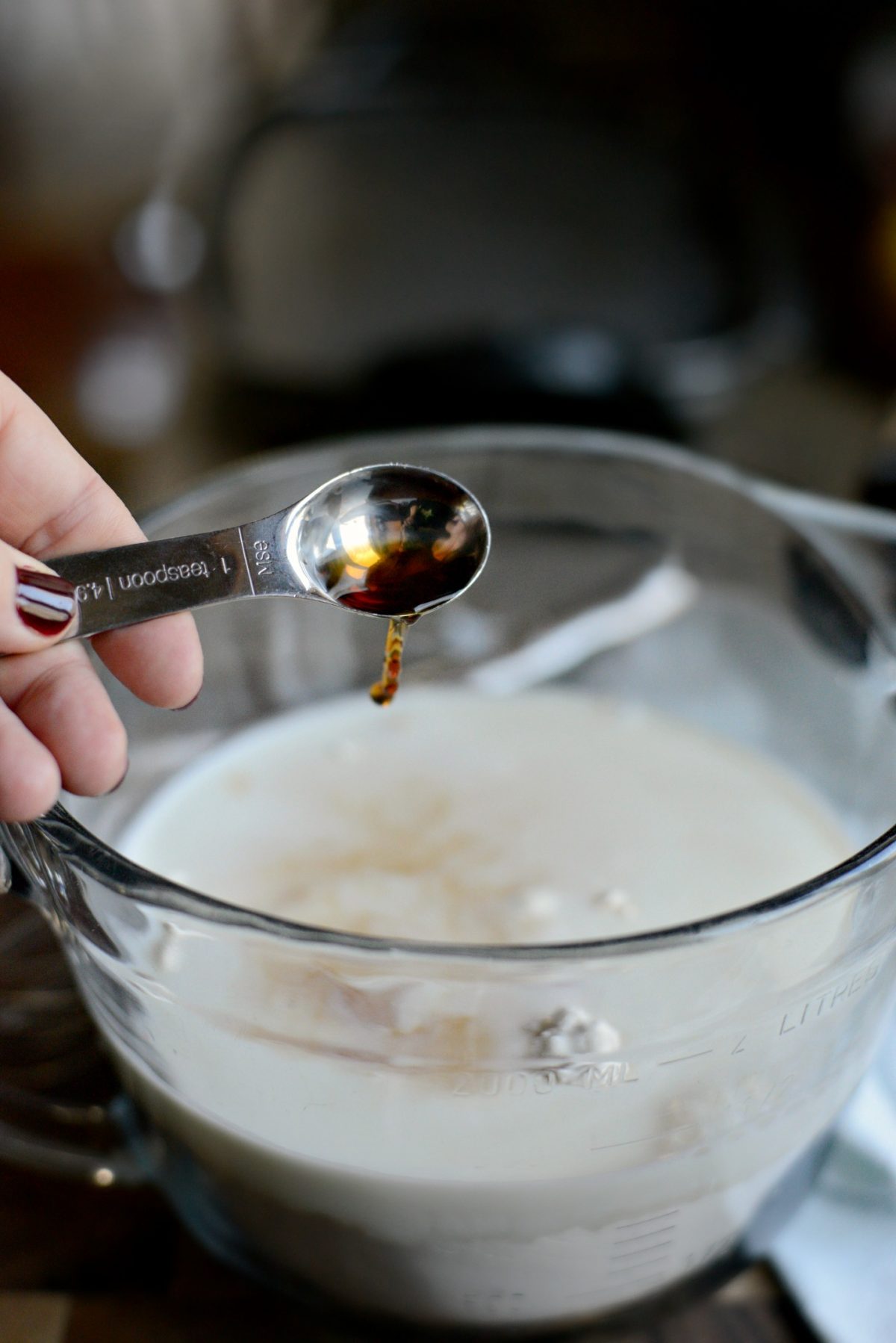 Measure and add vanilla.