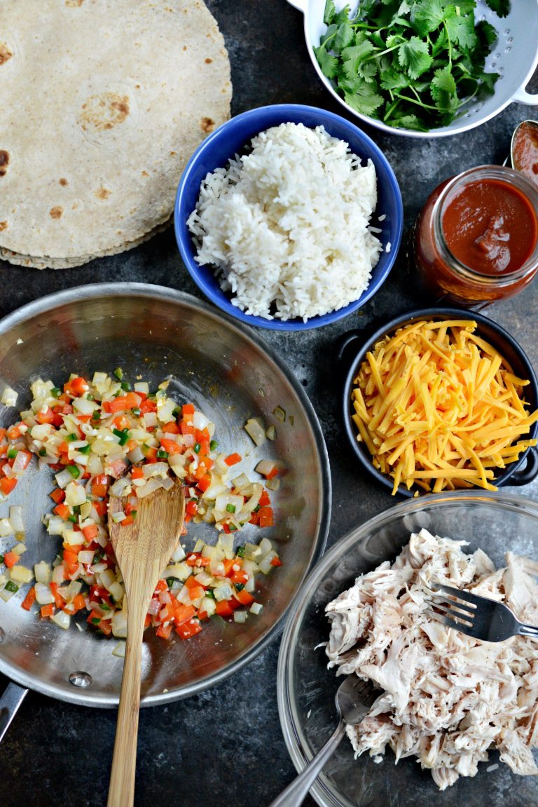 Chicken and Rice Enchiladas Simply Scratch