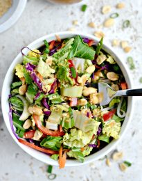 forkful of Crunchy Asian Veggie Salad