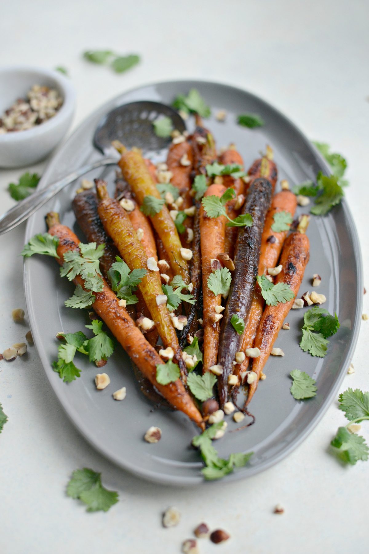 Miso Honey Glazed Whole Roasted Carrots 