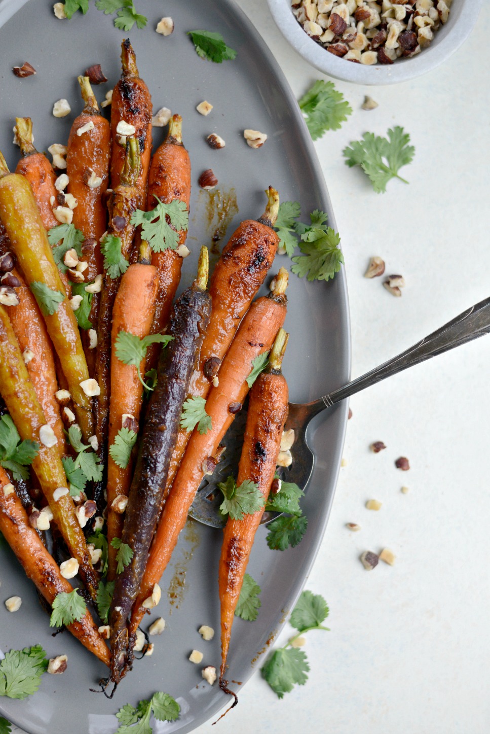 Miso Honey Glazed Whole Roasted Carrots