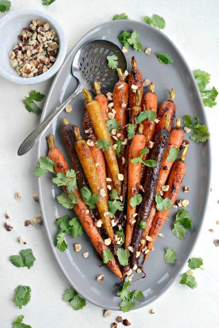 Miso Honey Glazed Whole Roasted Carrots