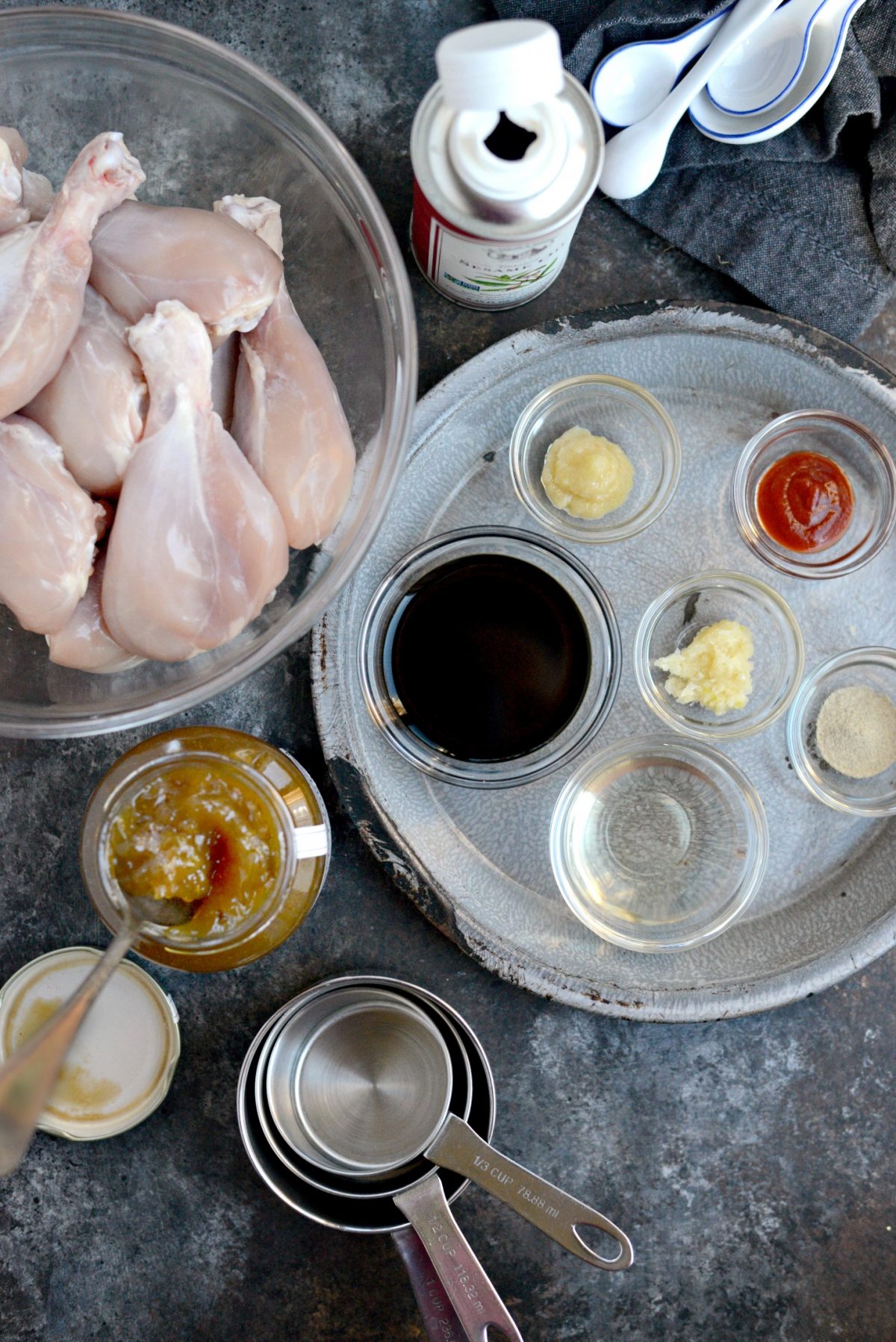 Sriracha Plum Glazed Drumsticks ingredients