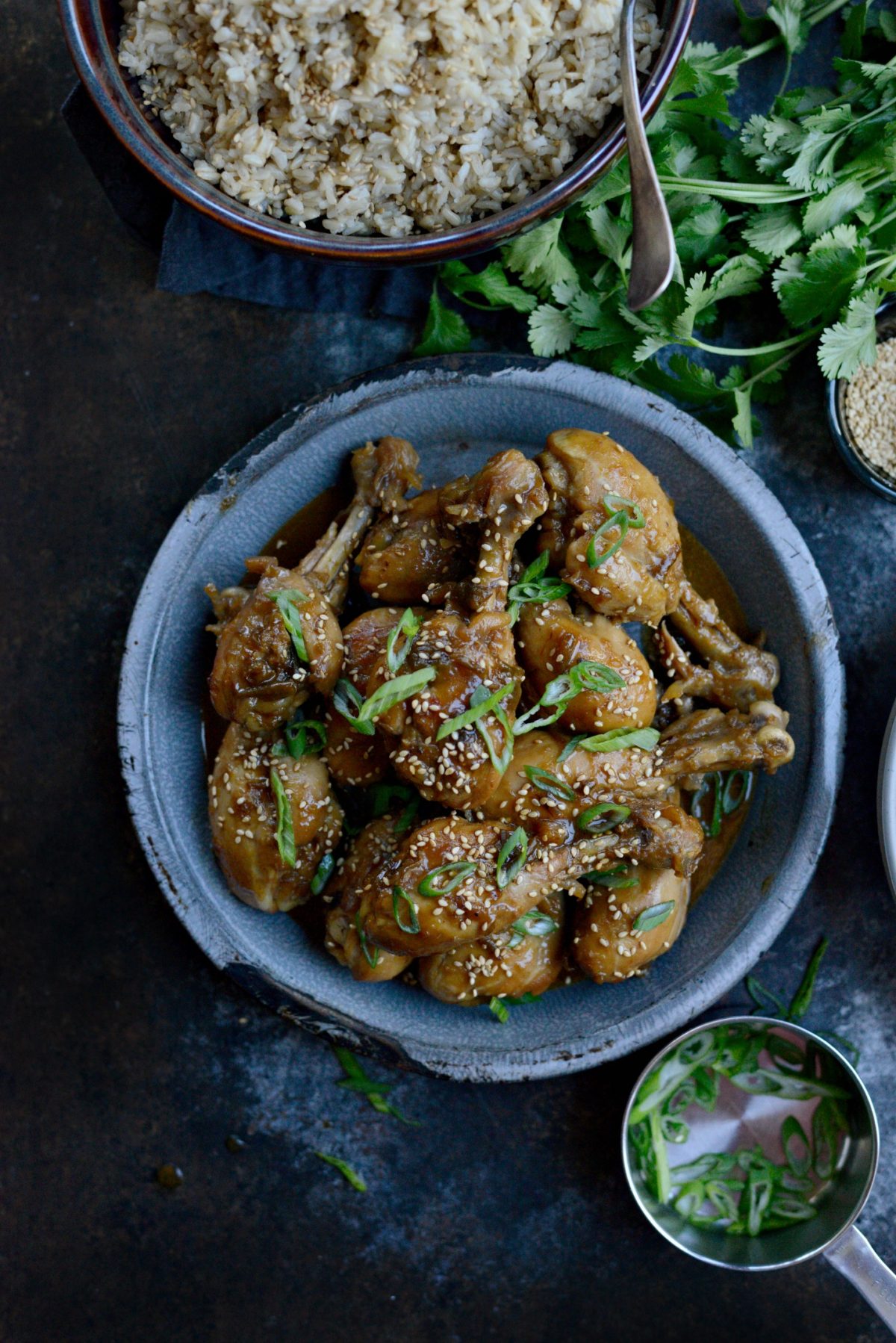 Sriracha Plum Glazed Drumsticks