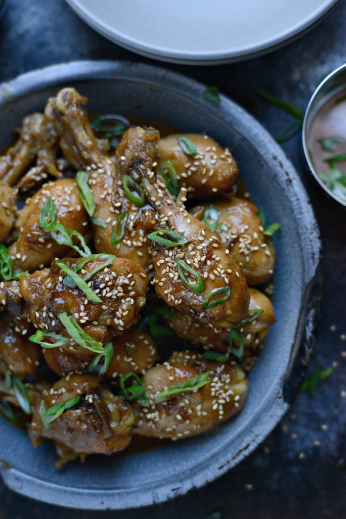 Sriracha Plum Glazed Drumsticks