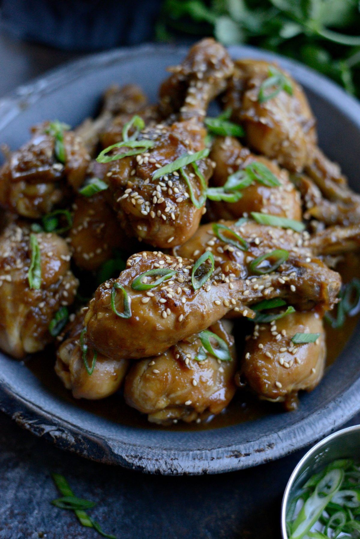 Sriracha Plum Glazed Drumsticks