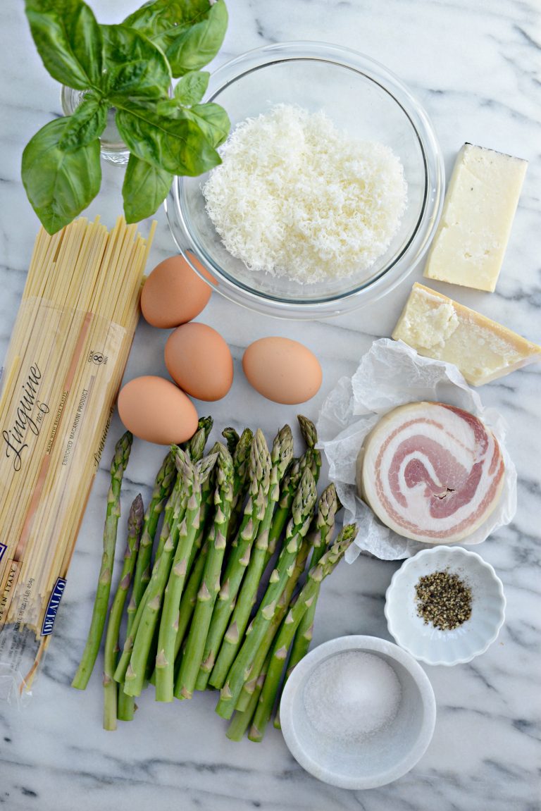 Pancetta Asparagus Carbonara Simply Scratch