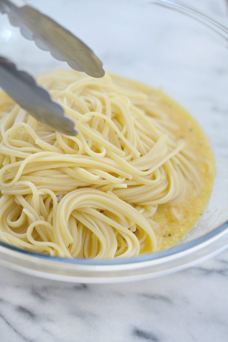 Pancetta Asparagus Carbonara Simply Scratch