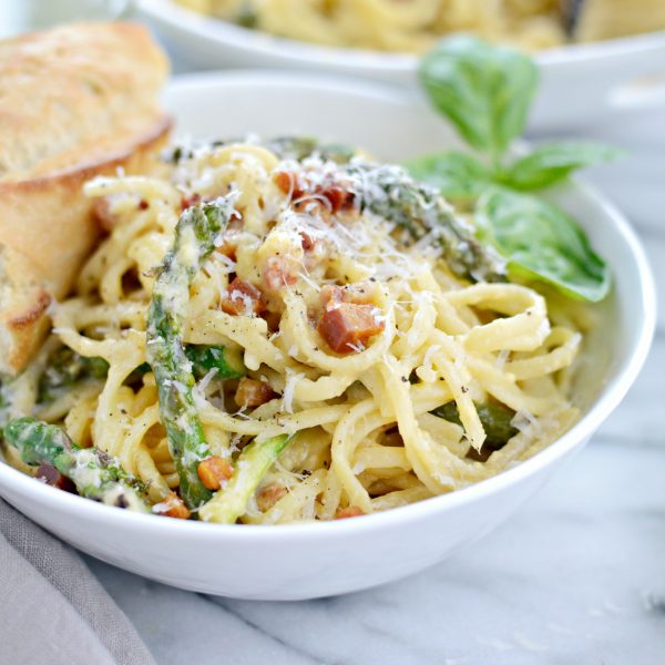Pancetta Asparagus Carbonara Simply Scratch