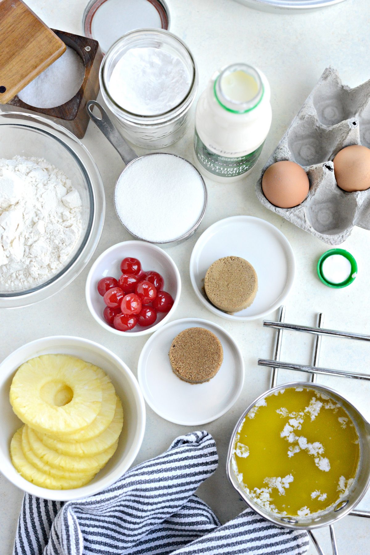 Pineapple Upside Down Cake ingredients