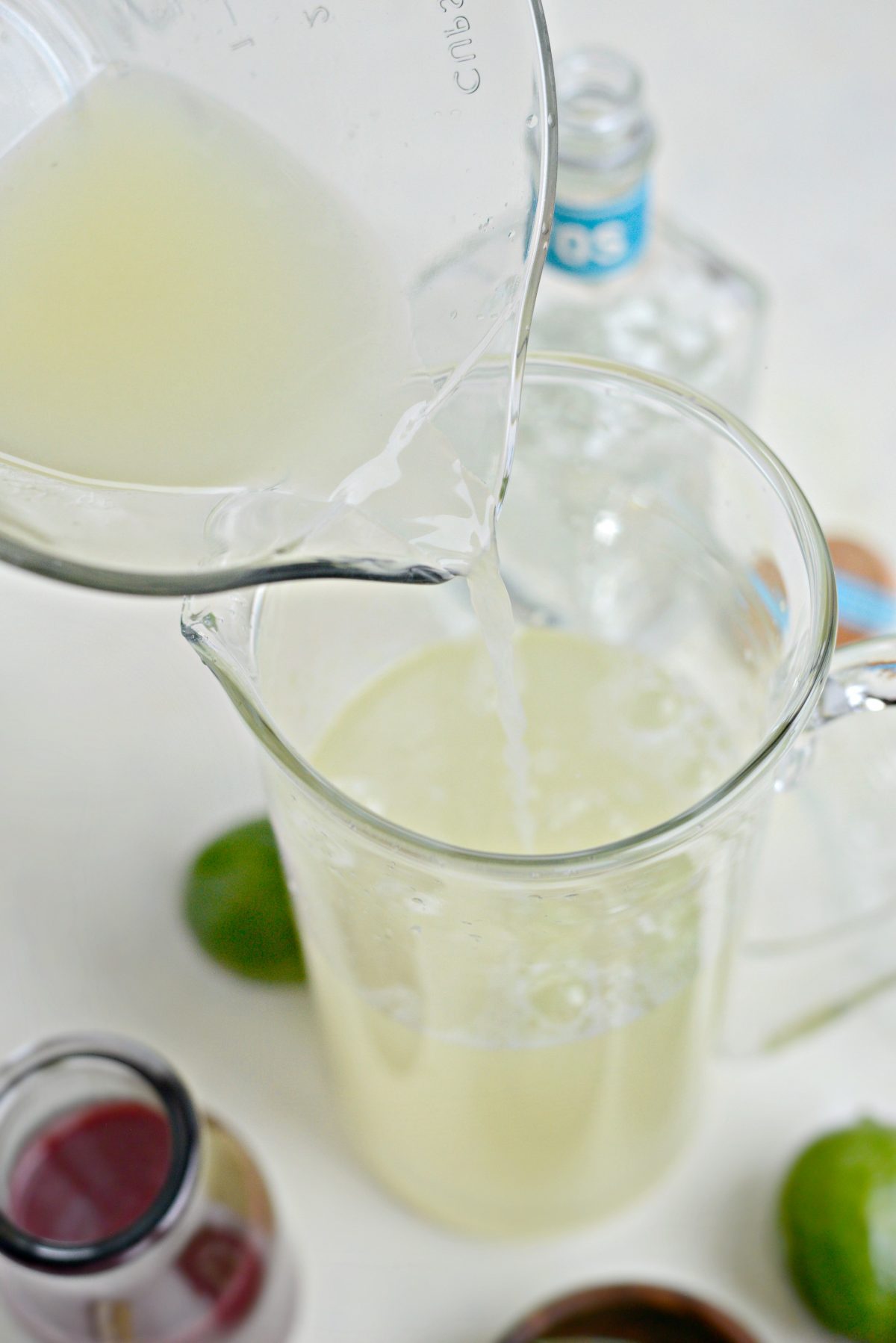 pour in lime juice.