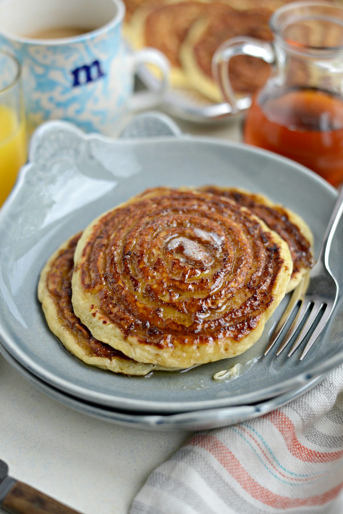 Cinnamon Swirl Pancakes