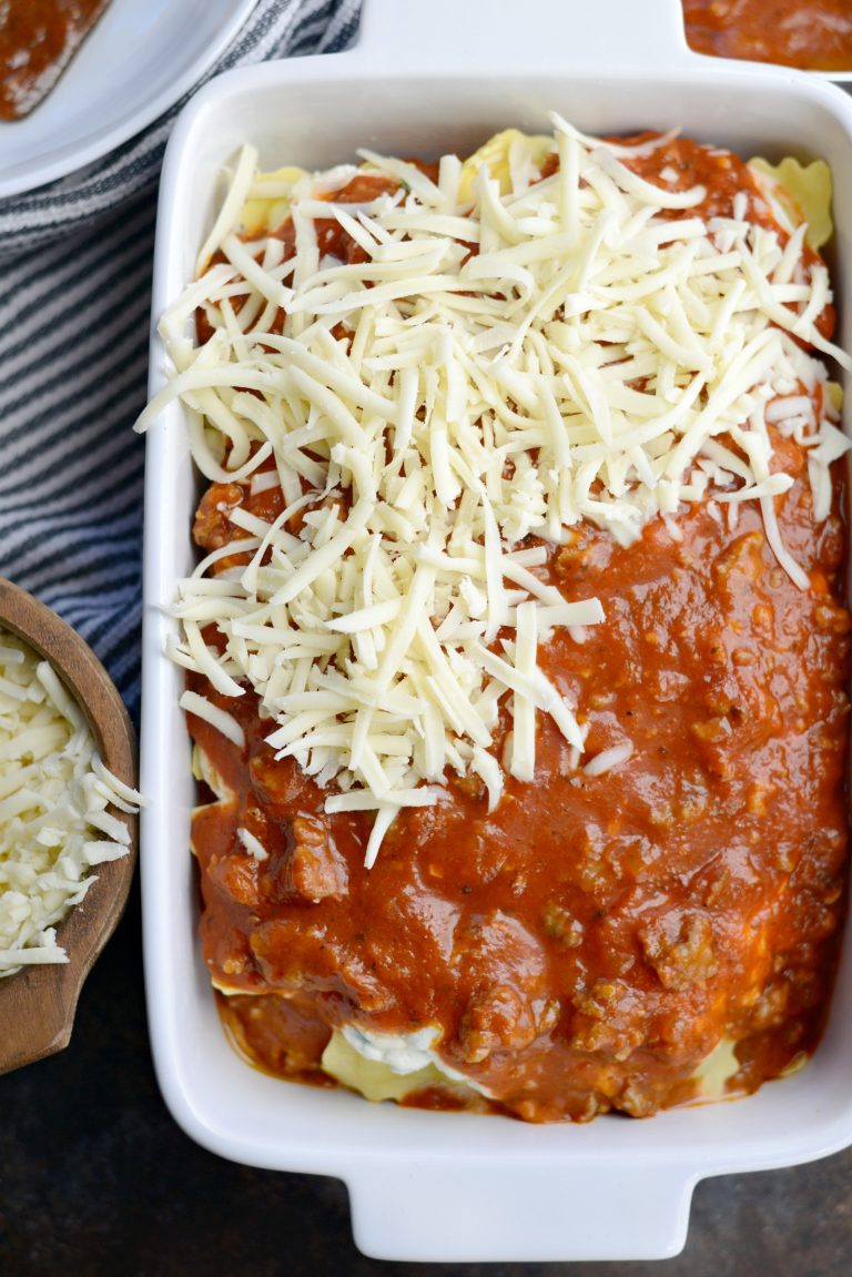 Easy Ravioli Lasagna - Simply Scratch