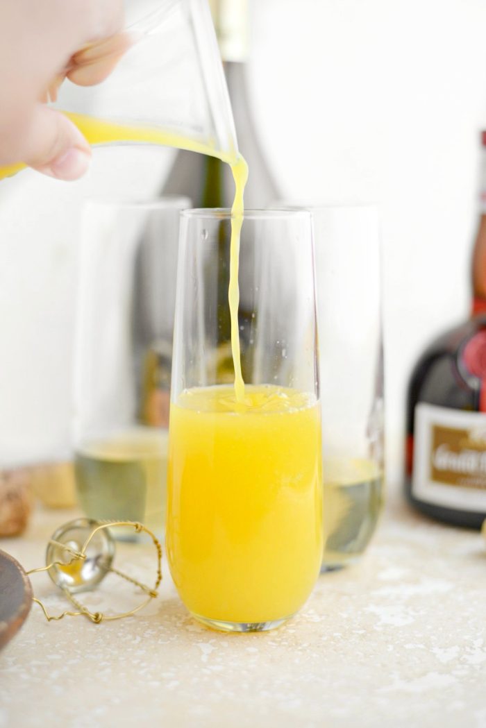 top off with orange juice