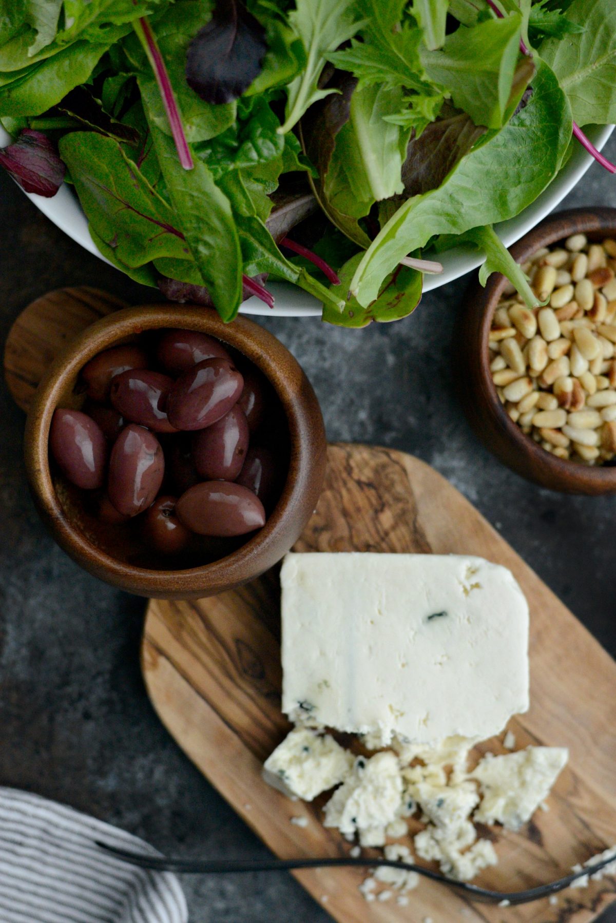 olives and blue cheese