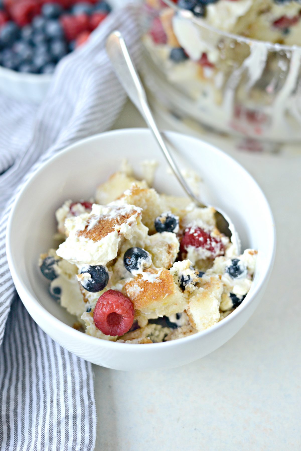 Red White and Blue Trifle