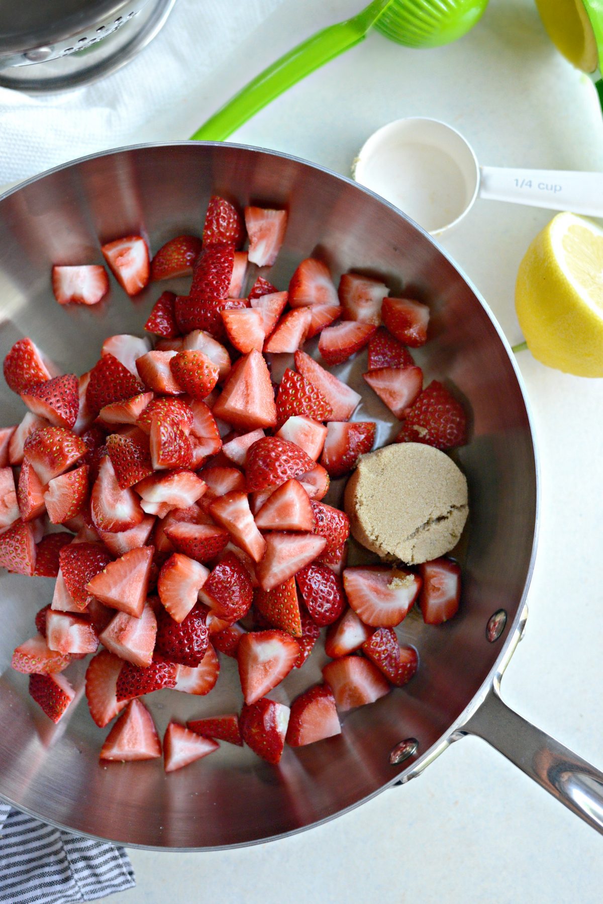 strawberries and brown sugar