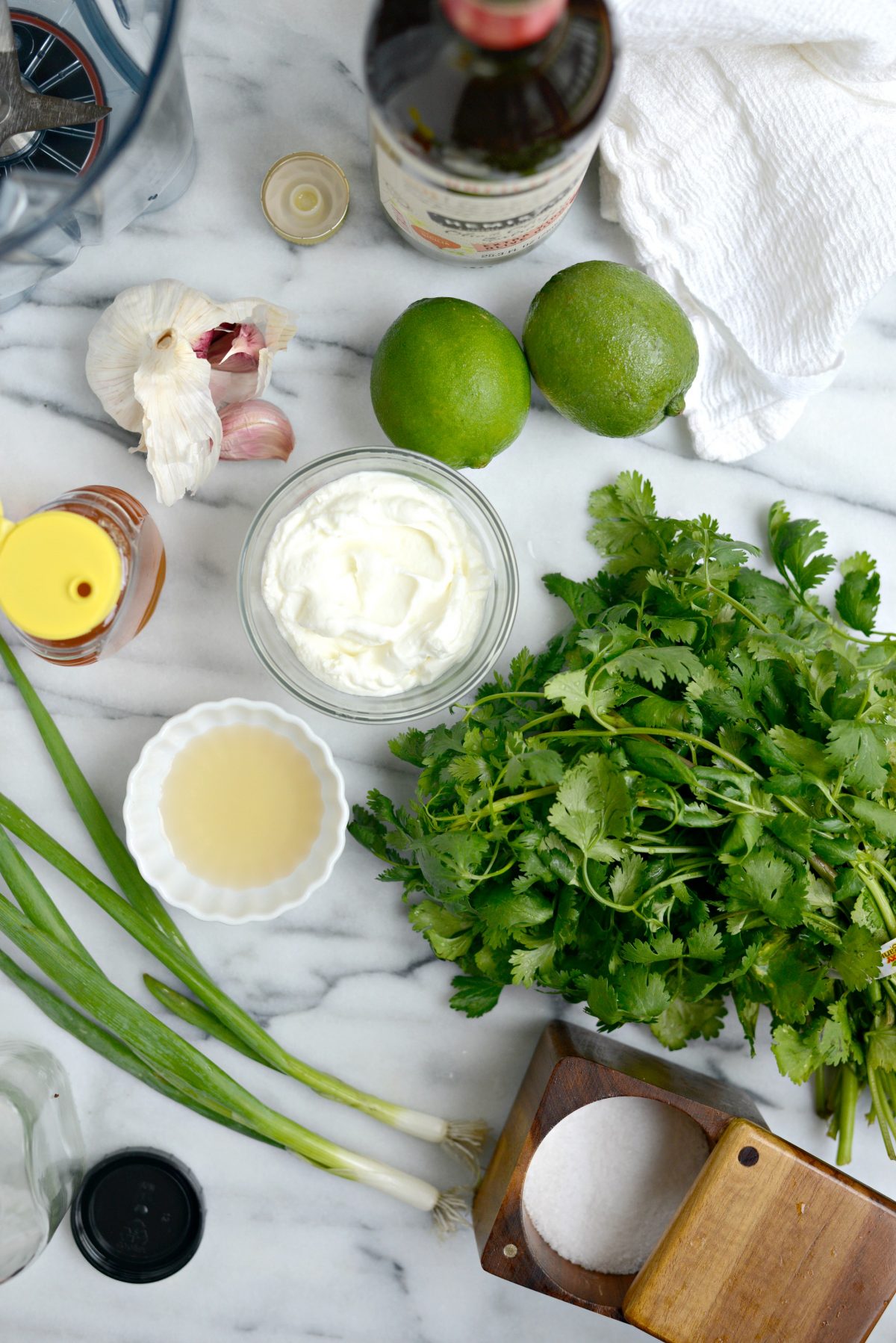 Creamy Cilantro Lime Dressing ingredients