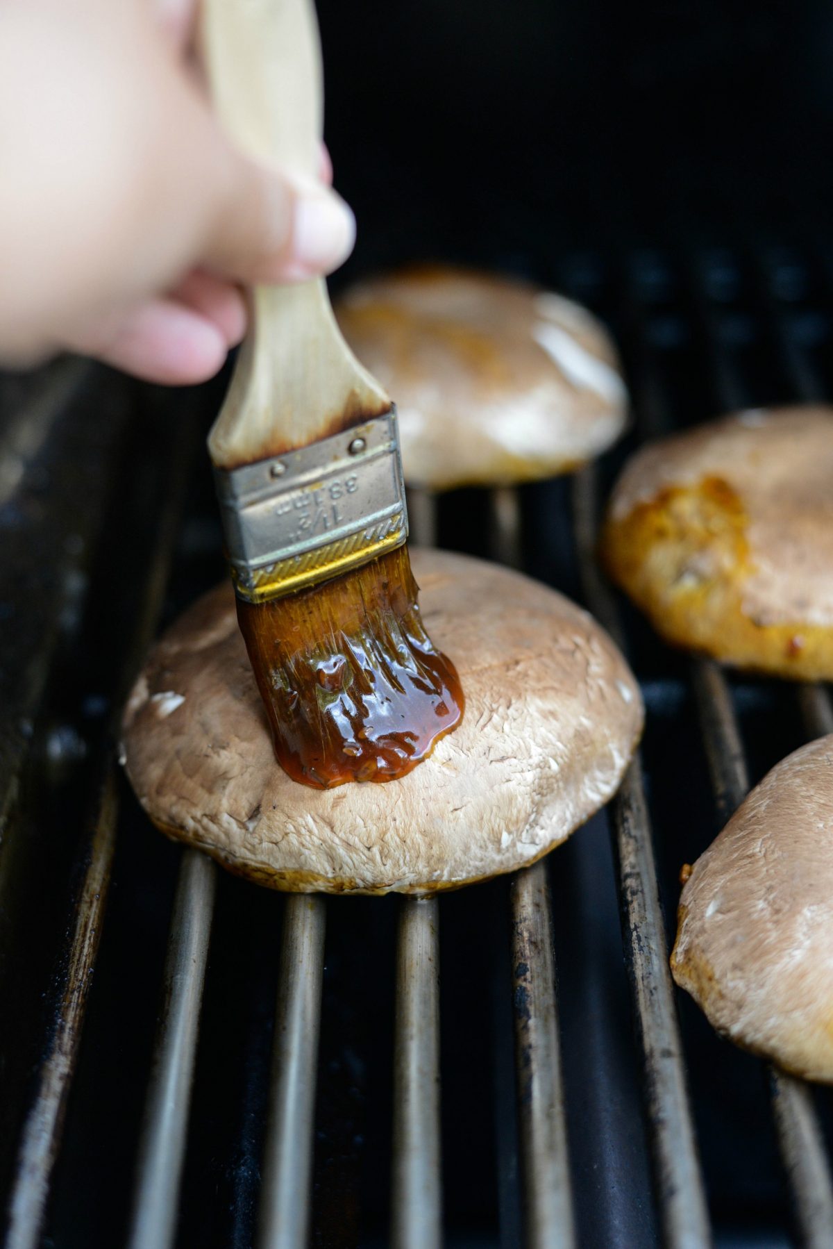 grill and brush with teriyaki sauce