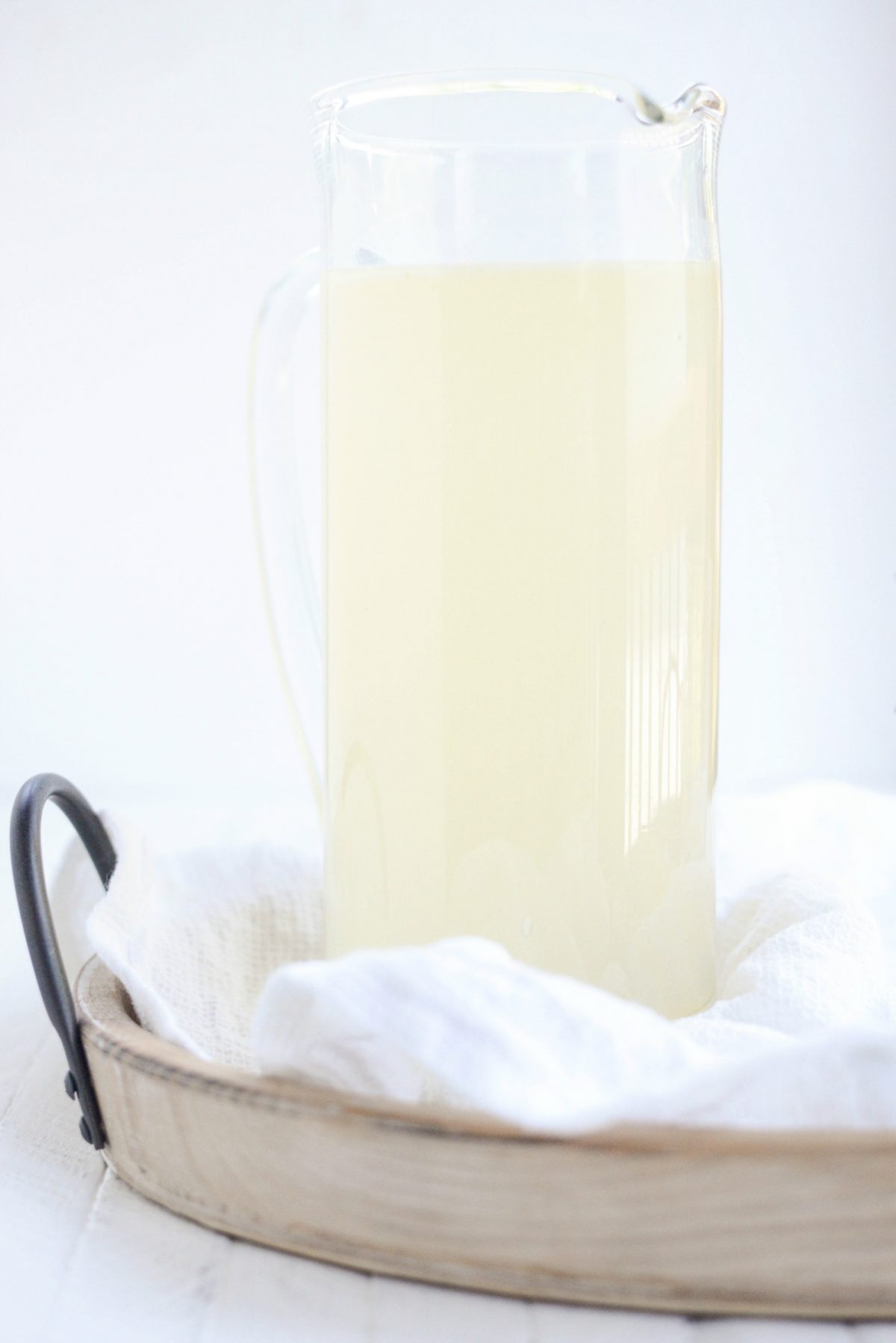 Honey Lavender Lemonade in a pitcher