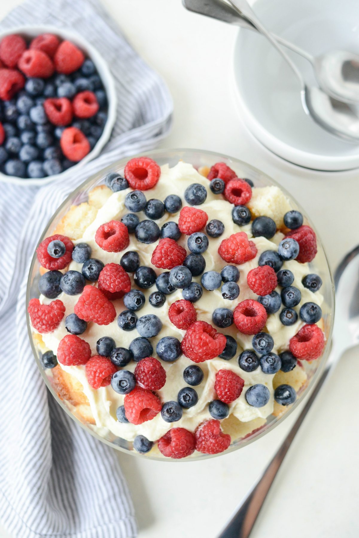 Red White and Blue Trifle