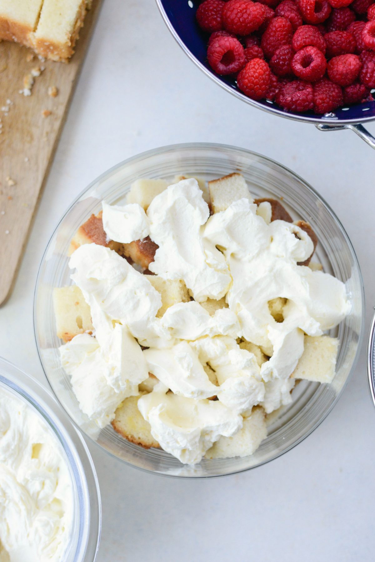 dollops of mascarpone whip