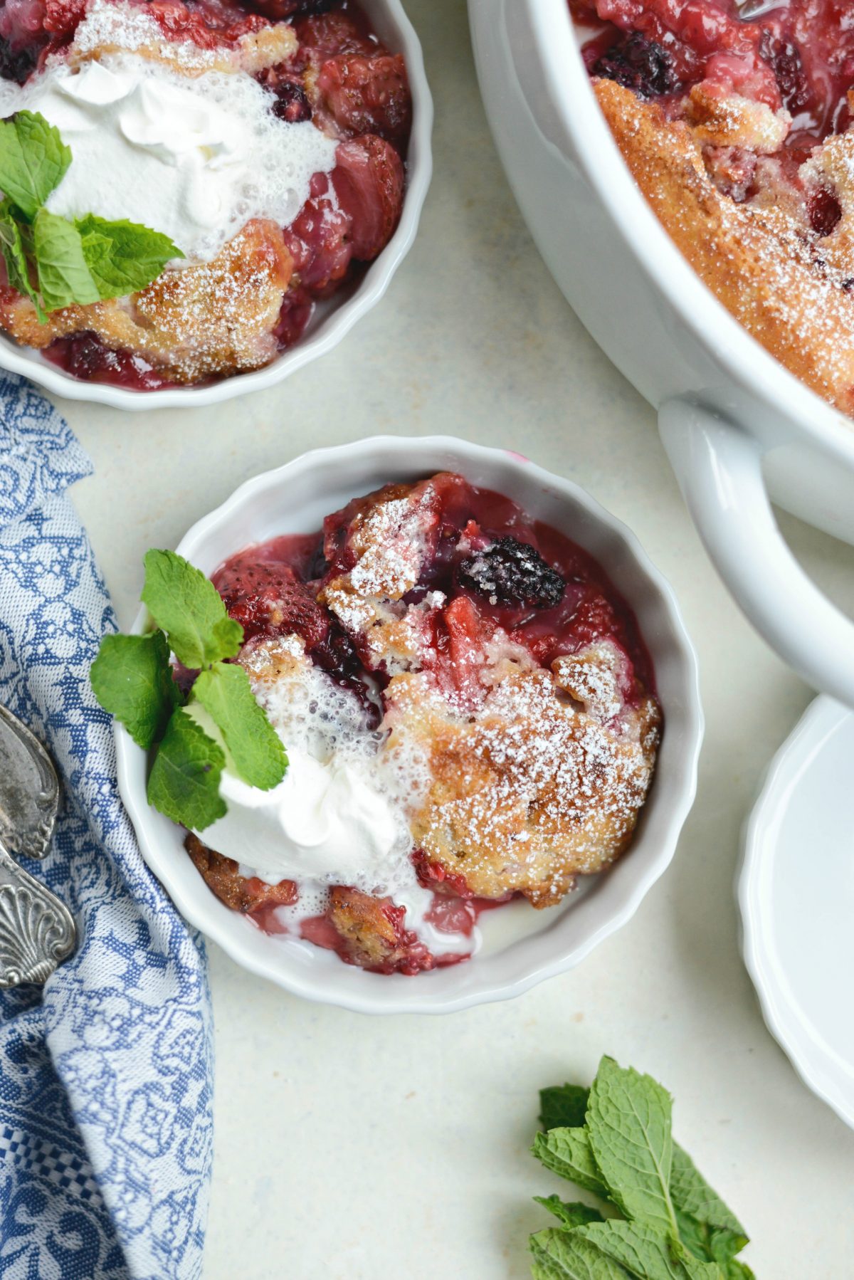 Triple Berry Cobbler