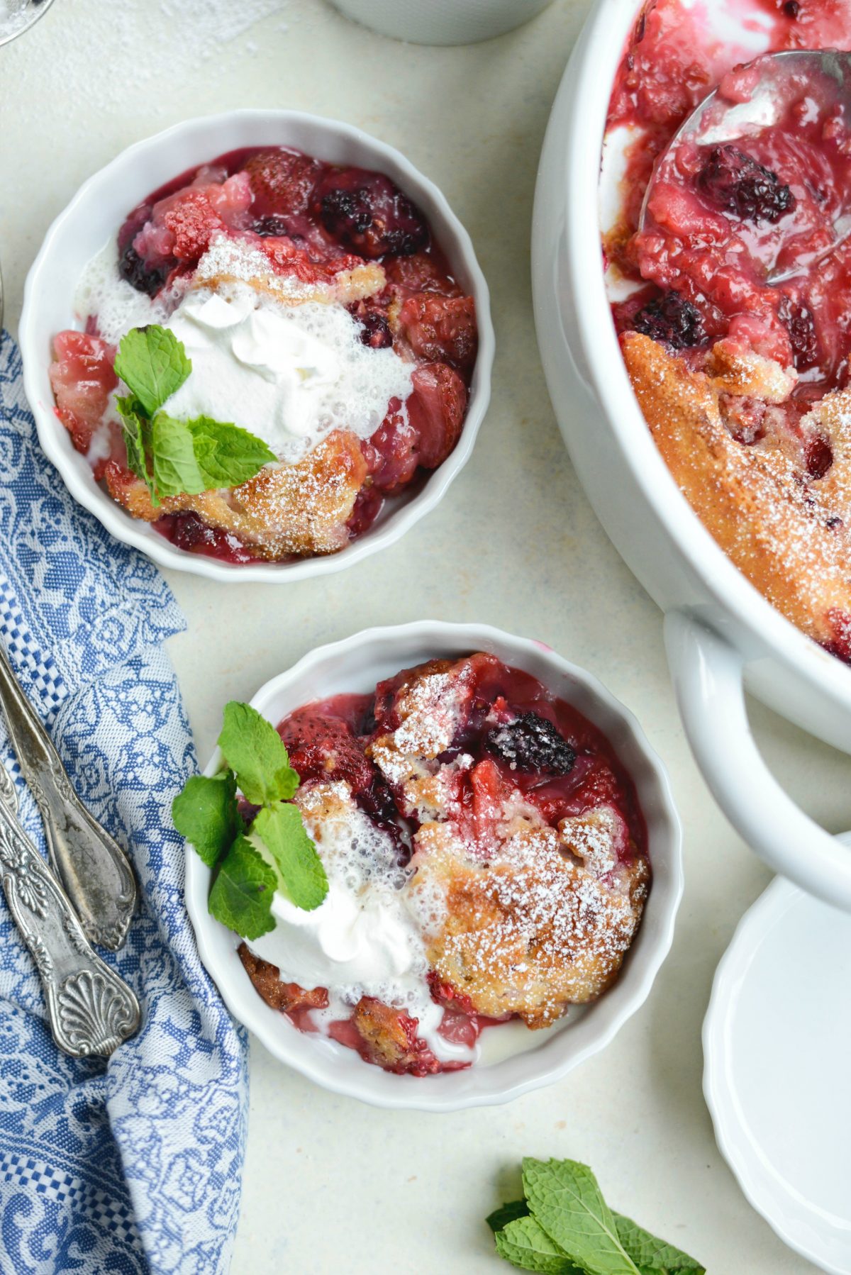 Triple Berry Cobbler