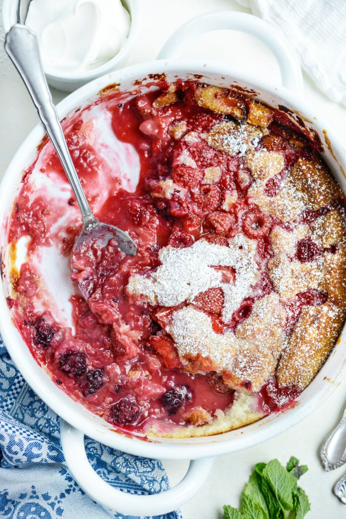 Triple Berry Cobbler