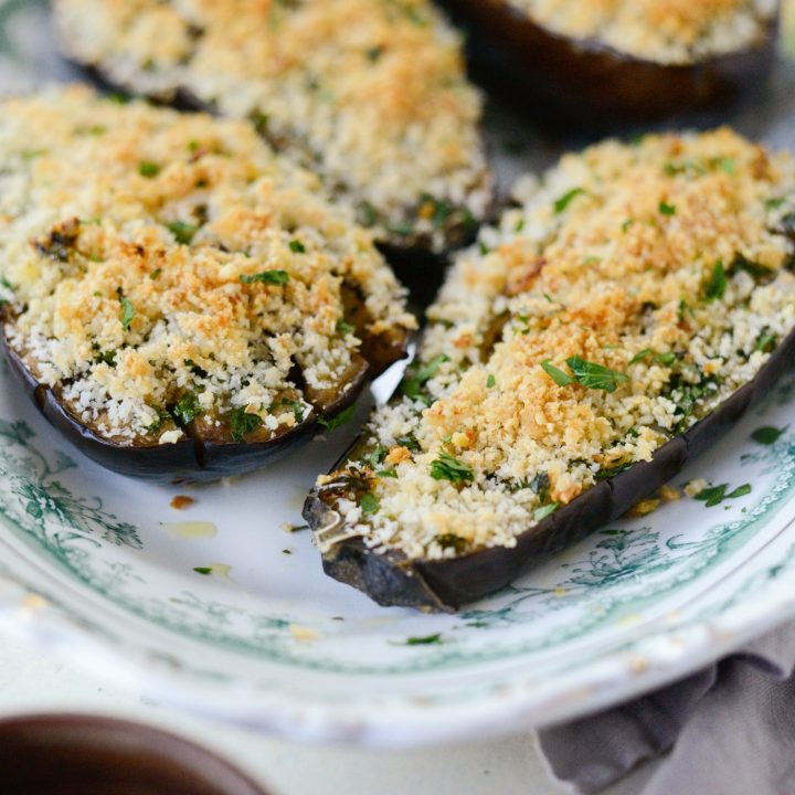 Baked Eggplant with Pecorino Crumbs Simply Scratch