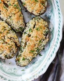 Baked Eggplant with Pecorino Crumbs