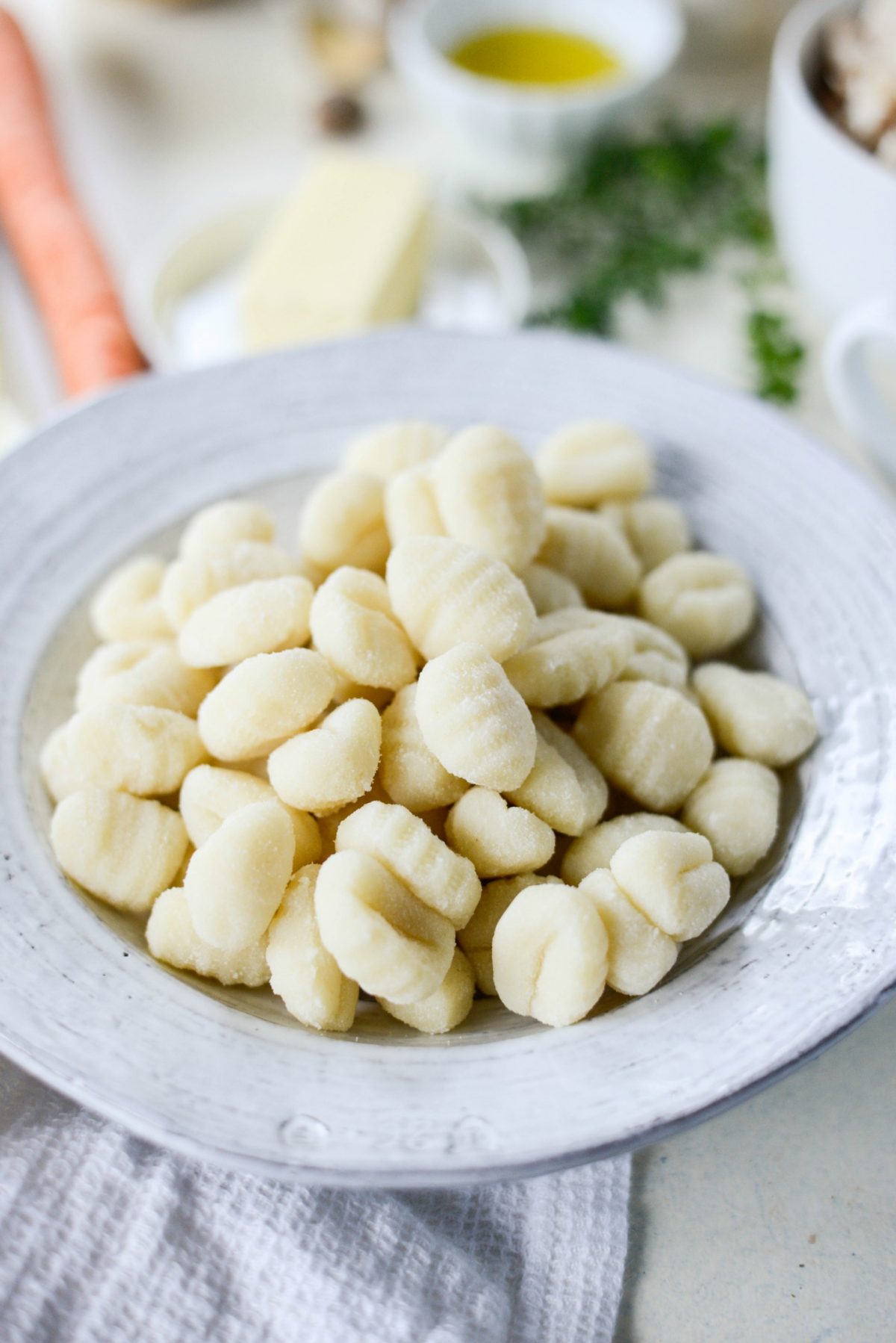 gnocchis in a bowl