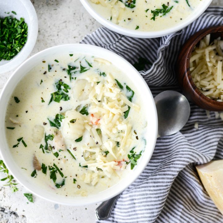 Creamy Chicken Gnocchi Soup - Simply Scratch