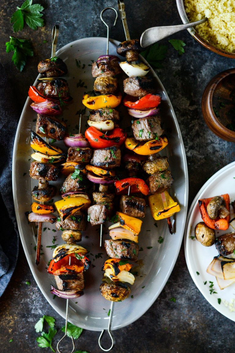 Grilled Beef and Vegetable Kebabs Simply Scratch