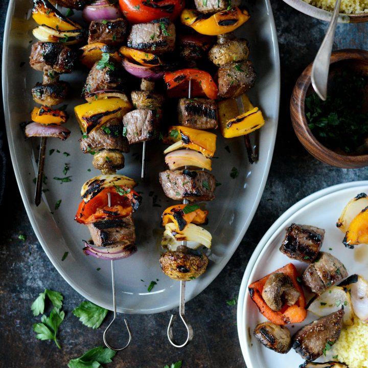 Grilled Beef and Vegetable Kebabs Simply Scratch
