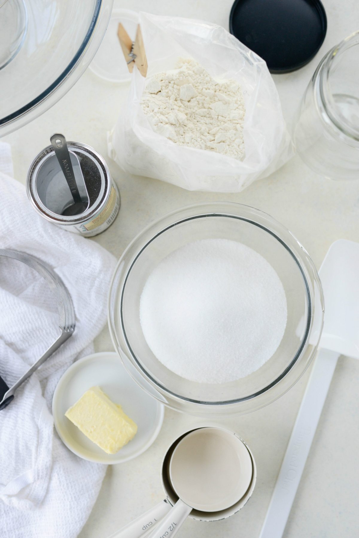 Homemade White Cake Mix ingredients