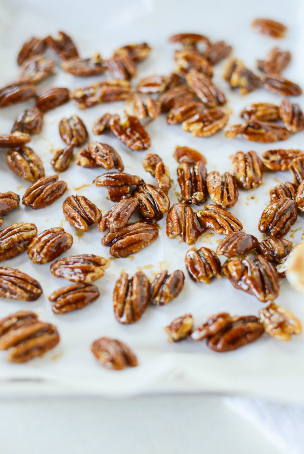 cooled candied pecans