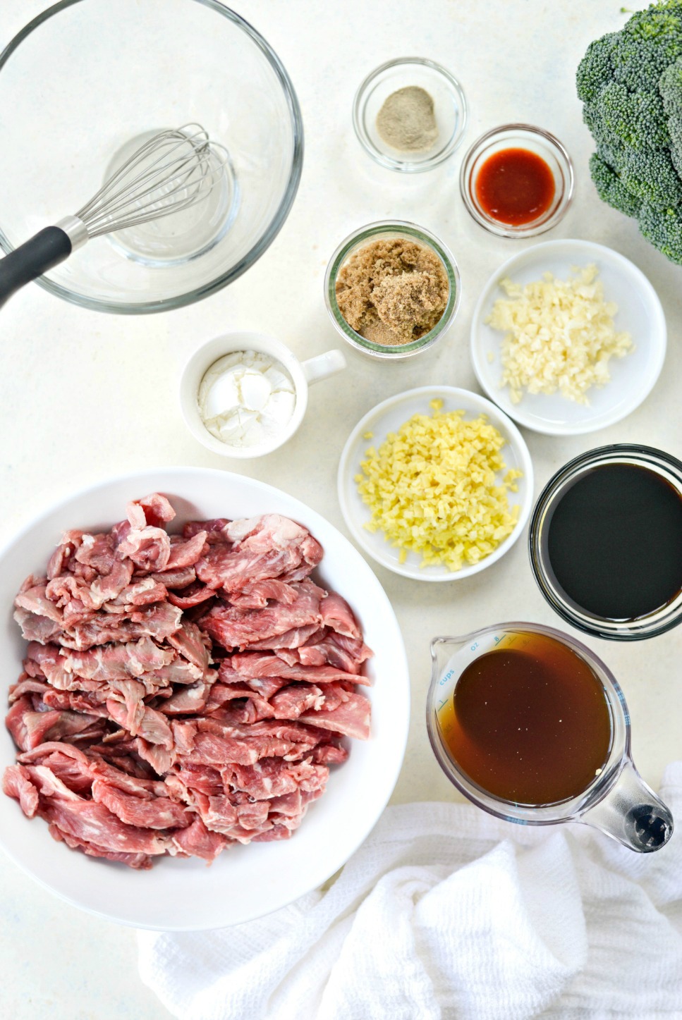 ingredients for Weeknight Mongolian Beef Stir-fry